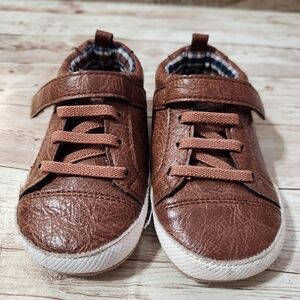 Surprize By Stride Rite Boys Size12-18 Months.Brown Kids Shoes with Velcro Strap